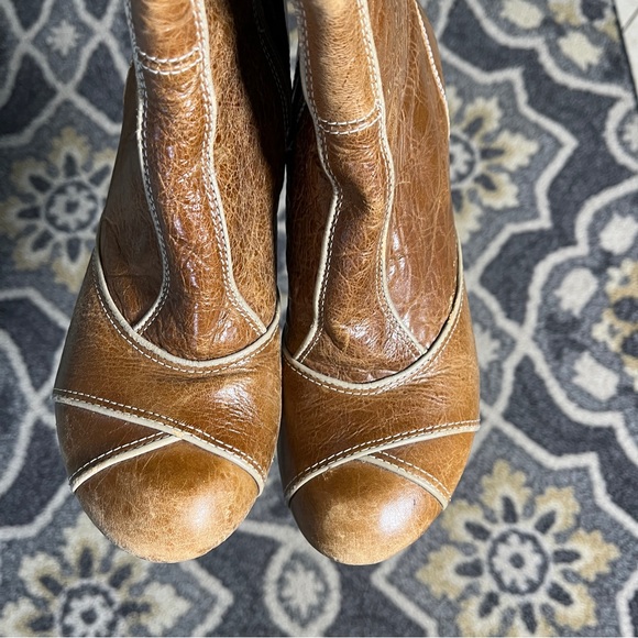 Dr. Scholl’s Brilliance Knee High Boots Brown Leather 2000s Y2K Retro Heeled 10 - Picture 14 of 14